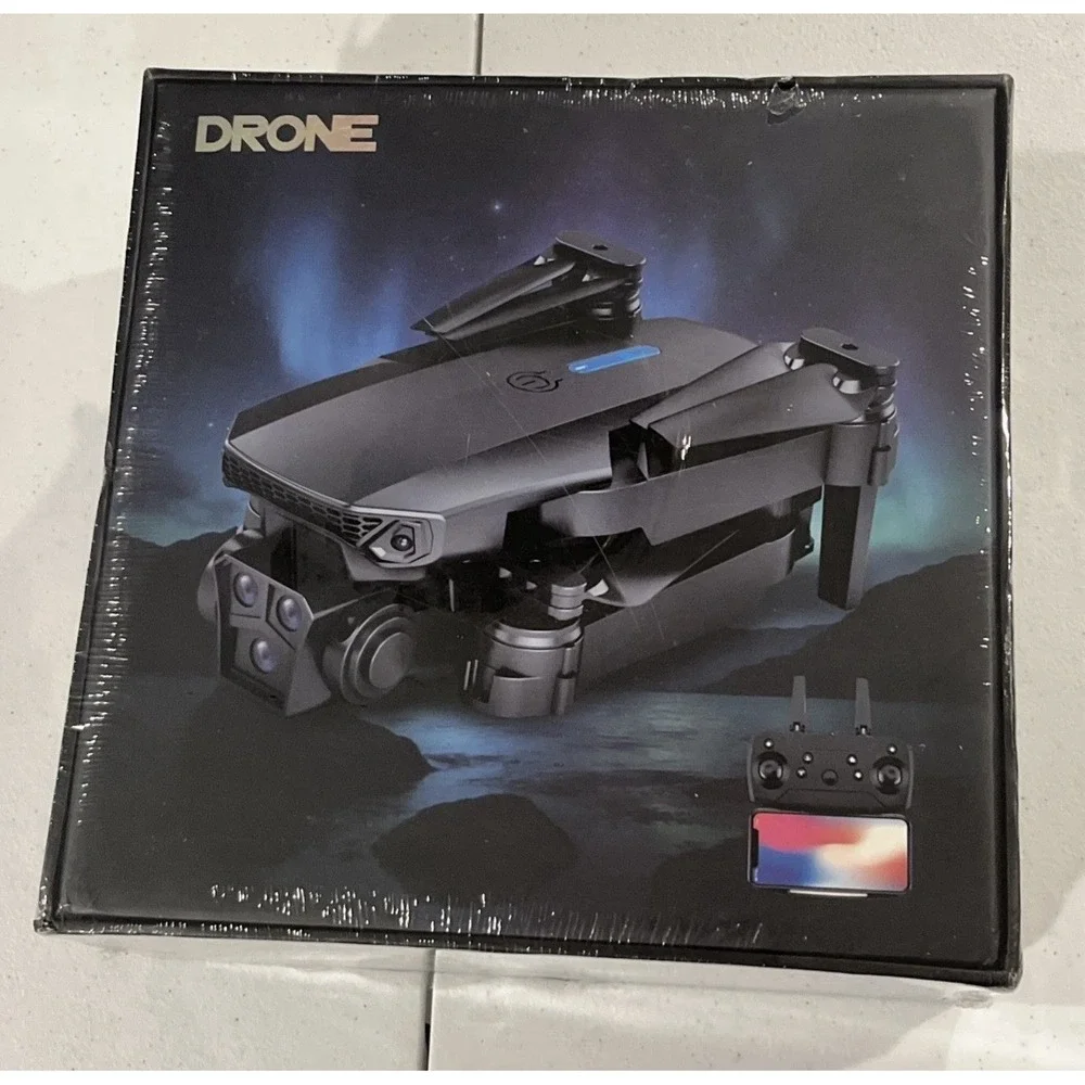S80 Smart Folding Drone w/ Remote Control, Dual Lens, Optical Flow, 360 Roll